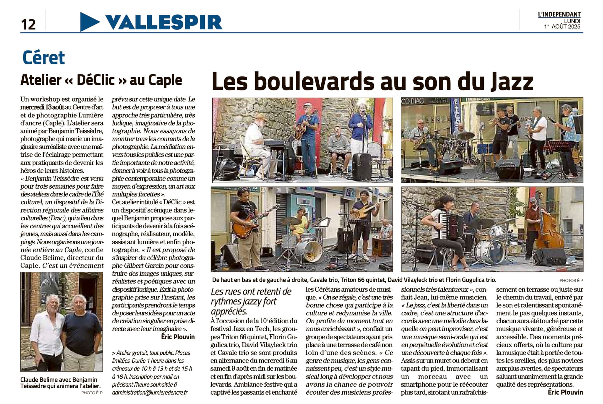 Les boulevards au son du Jazz - Céret